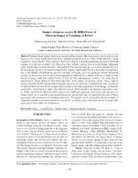 Juniper (Juniperus Excelsa M. BIEB) Forest of Ziarat in Danger of Vanishing: a Review