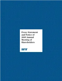 Proxy Statement and Notice of 2019 Annual Meeting of Shareholders Notice of 2019 Annual Meeting of Shareholders
