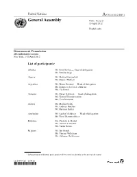 General Assembly Distr.: General 13 April 2012
