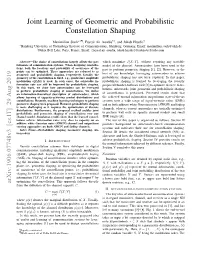Joint Learning of Geometric and Probabilistic Constellation Shaping