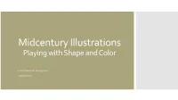 Midcentury Llustrations: Playing with Shape and Color