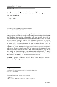 Nonthermal Particles and Photons in Starburst Regions and Superbubbles
