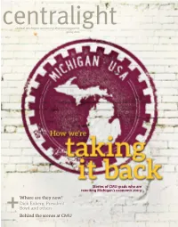 Where Are They Now? Dick Enberg, President + Boyd and Others Behind the Scenes at CMU Centralight Spring 2014