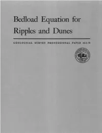Bedload Equation for Ripples and Dunes