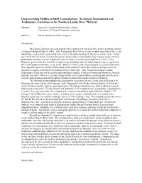Characterizing Molluscan Shell Accumulations: Ecological, Depositional and Taphonomic Variations on the Northern Luiche River Platform