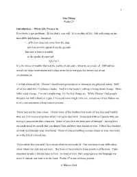 One Thing Psalm 27 Introduction – When Life Presses in Everybody's