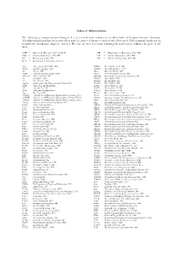 The Following Is a Comprehensive Listing of All Texts Featured in the Volumes of the Motif Index of German Narrative Literature