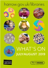 What's on in Harrow Libraries