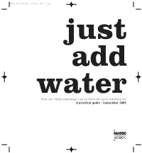 Just Add Water How Our Inland Waterways Can Do More for Rural Regeneration a Practical Guide - September 2005 96475 2Pp Text.Qxd 17/10/05 09:37 Page 2