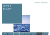 Loans & Security