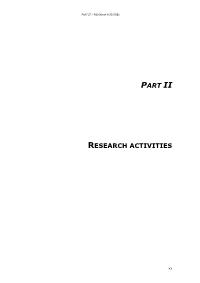 Part Ii Research Activities