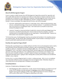 Reintegration Program: Does Your Organization Need to Build One?