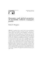 Dynamics and Global Geometry of Manifolds Without Conjugate Points