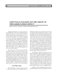 John William Baker and the Origin of the Baker-Nathan Effect