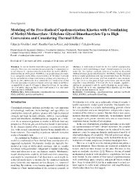 Modeling of the Free-Radical Copolymerization Kinetics With