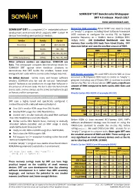 SOMNIUM® DRT Benchmarks Whitepaper DRT 4.0 Release : March 2017