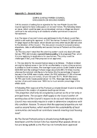 Appendix C – Second Homes