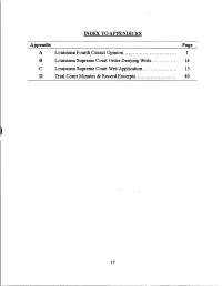 Appendix Page a Louisiana Fourth Circuit Opinion