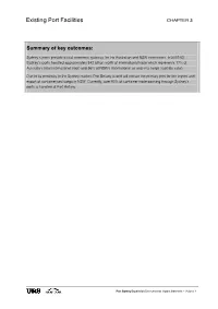 Existing Port Facilities CHAPTER 3