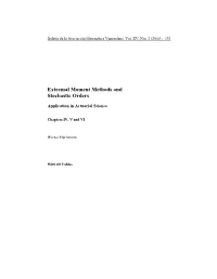 Extremal Moment Methods and Stochastic Orders