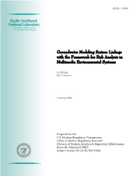 Groundwater Modeling System Linkage with the Framework for Risk Analysis in Multimedia Environmental Systems