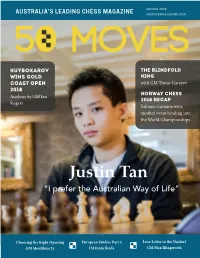 Justin Tan “I Prefer the Australian Way of Life”