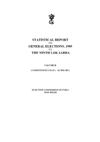 Statistical Report General