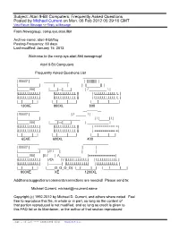 Subject: Atari 8-Bit Computers: Frequently Asked