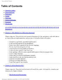 Successful Lisp - Contents