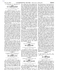 CONGRESSIONAL RECORD— Extensions of Remarks E1603 HON