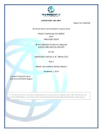 FOR OFFICIAL USE ONLY Report No: PAD3216 INTERNATIONAL