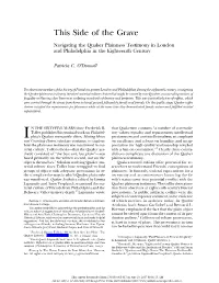This Side of the Grave: Navigating the Quaker Plainness Testimony In