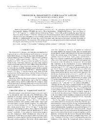 Unresolved H Enhancements at High Galactic Latitude In