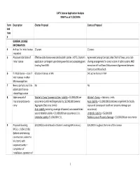 CATV License Application Analysis DRAFT As of 11/30/2016 1 Form 100 Item # Description Charter Proposal Comcast Proposal GENERAL
