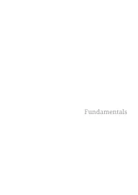 Fundamentals Table of Contents