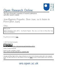Dom Juan, Ou Le Festin De Pierre [Don Juan]