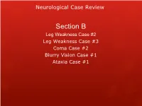 Neurological Case Review