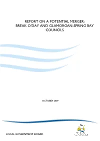 Report on a Potential Merger: Break O'day And