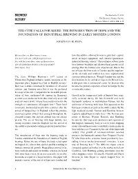 The Citie Calls for Beere: the Introduction of Hops and the Foundation of Industrial Brewing in Early Modern London
