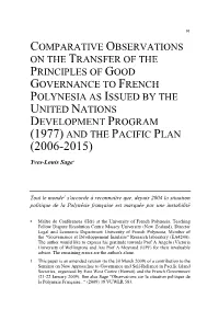Comparative Observations on the Transfer of The