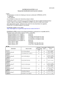 EXPRESSCLUSTER X 4.3 Supported Distributions and Kernel Versions