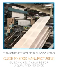 Guide to Book Manufacturing Building Relationships for a Quality Experience
