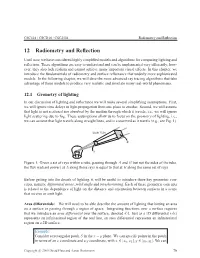 12 Radiometry and Reflection