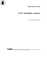 CCR Suitability Analysis