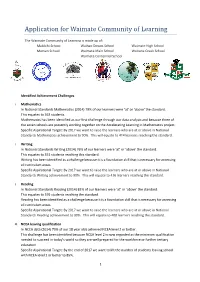 Waimate Community of Learning