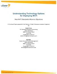 Understanding Technology Options for Deploying Wi-Fi