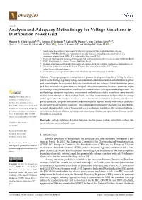 Analysis and Adequacy Methodology for Voltage Violations in Distribution Power Grid