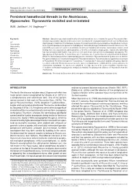 Thyronectria Revisited and Re-Instated
