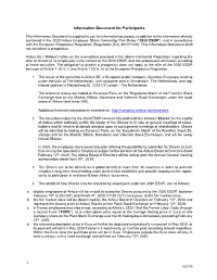 1 Information Document for Participants