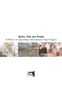 A Primer on Upcoming International Pulp Projects Published By: Urgewald E.V